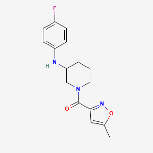 molecular formula C16H18FN3O2 B4082397 N-(4-fluorophenyl)-1-[(5-methyl-3-isoxazolyl)carbonyl]-3-piperidinamine 
