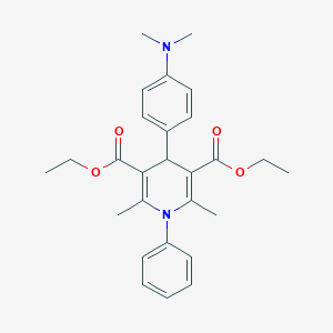 Diethyl 4-[4-(dimethylamino)phenyl]-2,6-dimethyl-1-phenyl-1,4-dihydro-3,5-pyridinedicarboxylate
