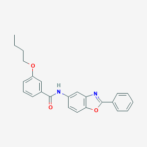 molecular formula C24H22N2O3 B408247 3-butoxy-N-(2-phenyl-1,3-benzoxazol-5-yl)benzamide 
