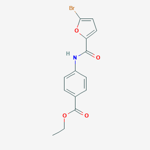 molecular formula C14H12BrNO4 B408250 Ethyl 4-[(5-bromo-2-furoyl)amino]benzoate 