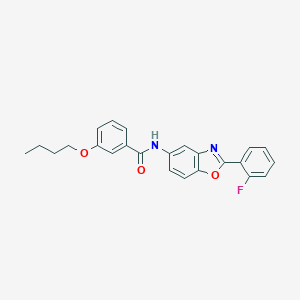 molecular formula C24H21FN2O3 B408251 3-butoxy-N-[2-(2-fluorophenyl)-1,3-benzoxazol-5-yl]benzamide 
