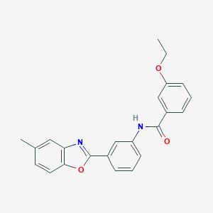 3-ethoxy-N-[3-(5-methyl-1,3-benzoxazol-2-yl)phenyl]benzamide