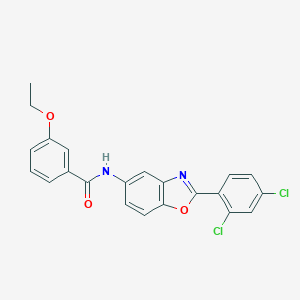 molecular formula C22H16Cl2N2O3 B408254 N-[2-(2,4-dichlorophenyl)-1,3-benzoxazol-5-yl]-3-ethoxybenzamide 