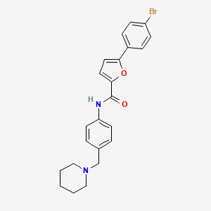 molecular formula C23H23BrN2O2 B4082568 5-(4-bromophenyl)-N-[4-(1-piperidinylmethyl)phenyl]-2-furamide 