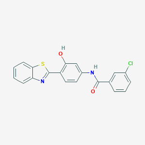 N-[4-(1,3-benzothiazol-2-yl)-3-hydroxyphenyl]-3-chlorobenzamide