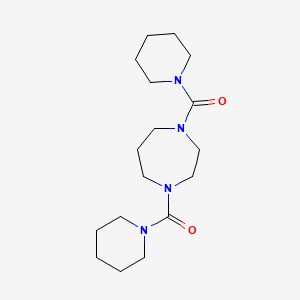 molecular formula C17H30N4O2 B4082617 1,4-bis(1-piperidinylcarbonyl)-1,4-diazepane 