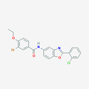 3-bromo-N-[2-(2-chlorophenyl)-1,3-benzoxazol-5-yl]-4-ethoxybenzamide