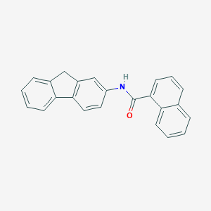 molecular formula C24H17NO B408264 N-(9H-fluoren-2-yl)-1-naphthamide 