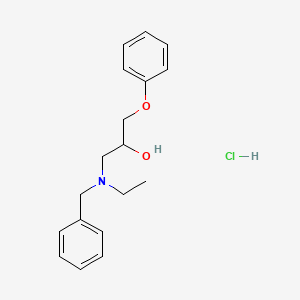 molecular formula C18H24ClNO2 B4082645 1-[benzyl(ethyl)amino]-3-phenoxy-2-propanol hydrochloride 