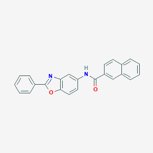 molecular formula C24H16N2O2 B408267 N-(2-phenyl-1,3-benzoxazol-5-yl)-2-naphthamide CAS No. 313400-76-9