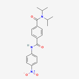 molecular formula C20H23N3O4 B4082672 N,N-diisopropyl-N'-(4-nitrophenyl)terephthalamide 