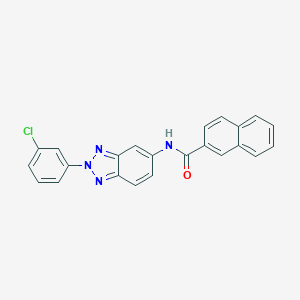 Naphthalene-2-carboxylic acid [2-(3-chloro-phenyl)-2H-benzotriazol-5-yl]-amide