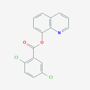 molecular formula C16H9Cl2NO2 B408272 8-Quinolinyl 2,5-dichlorobenzoate 