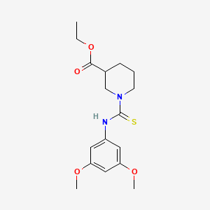 molecular formula C17H24N2O4S B4082753 ethyl 1-{[(3,5-dimethoxyphenyl)amino]carbonothioyl}-3-piperidinecarboxylate 