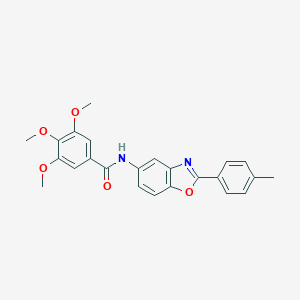 3,4,5-trimethoxy-N-[2-(4-methylphenyl)-1,3-benzoxazol-5-yl]benzamide