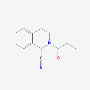 molecular formula C13H14N2O B4082812 2-propionyl-1,2,3,4-tetrahydro-1-isoquinolinecarbonitrile 