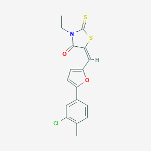 5-{[5-(3-Chloro-4-methylphenyl)-2-furyl]methylene}-3-ethyl-2-thioxo-1,3-thiazolidin-4-one