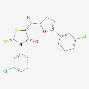 3-(3-Chlorophenyl)-5-{[5-(3-chlorophenyl)-2-furyl]methylene}-2-thioxo-1,3-thiazolidin-4-one