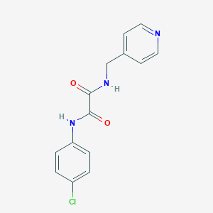molecular formula C14H12ClN3O2 B408290 N-(4-chlorophenyl)-N'-(pyridin-4-ylmethyl)ethanediamide CAS No. 331637-27-5