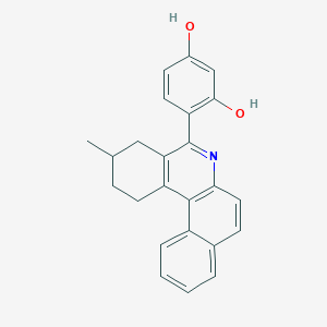 molecular formula C24H21NO2 B4082909 4-(3-methyl-1,2,3,4-tetrahydrobenzo[a]phenanthridin-5-yl)-1,3-benzenediol 