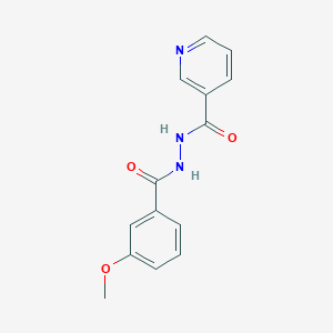 molecular formula C14H13N3O3 B408292 3-Methoxy-benzoic acid N'-(pyridine-3-carbonyl)-hydrazide 