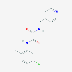 molecular formula C15H14ClN3O2 B408295 N~1~-(5-chloro-2-methylphenyl)-N~2~-(4-pyridinylmethyl)ethanediamide CAS No. 331637-32-2