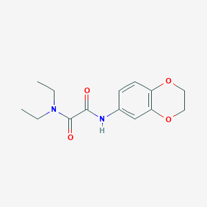 molecular formula C14H18N2O4 B4082966 N'-(2,3-dihydro-1,4-benzodioxin-6-yl)-N,N-diethylethanediamide 
