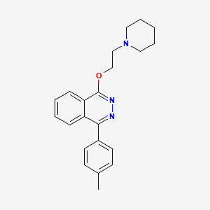 molecular formula C22H25N3O B4082978 1-(4-methylphenyl)-4-[2-(1-piperidinyl)ethoxy]phthalazine 