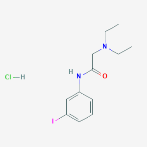 molecular formula C12H18ClIN2O B4082991 N~2~,N~2~-diethyl-N~1~-(3-iodophenyl)glycinamide hydrochloride 