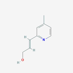 molecular formula C9H11NO B040830 (E)-3-(4-methylpyridin-2-yl)prop-2-en-1-ol CAS No. 113985-53-8