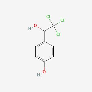 molecular formula C8H7Cl3O2 B4083018 4-(2,2,2-trichloro-1-hydroxyethyl)phenol 