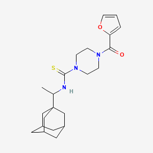 molecular formula C22H31N3O2S B4083046 N-[1-(1-adamantyl)ethyl]-4-(2-furoyl)-1-piperazinecarbothioamide 