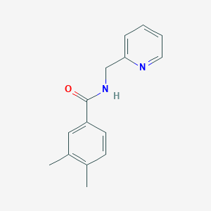 molecular formula C15H16N2O B408311 3,4-dimethyl-N-(pyridin-2-ylmethyl)benzamide CAS No. 333348-25-7