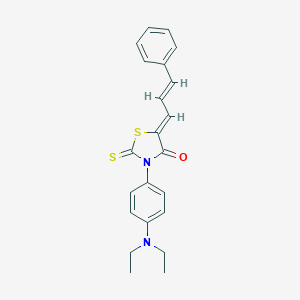 molecular formula C22H22N2OS2 B408316 3-(4-Diethylamino-phenyl)-5-(3-phenyl-allylidene)-2-thioxo-thiazolidin-4-one 