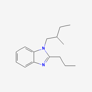 molecular formula C15H22N2 B4083235 1-(2-methylbutyl)-2-propyl-1H-benzimidazole 