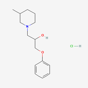 molecular formula C15H24ClNO2 B4083246 1-(3-methyl-1-piperidinyl)-3-phenoxy-2-propanol hydrochloride 