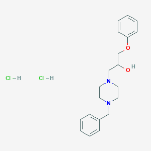 molecular formula C20H28Cl2N2O2 B4083259 1-(4-benzyl-1-piperazinyl)-3-phenoxy-2-propanol dihydrochloride 