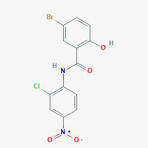 molecular formula C13H8BrClN2O4 B4083277 5-bromo-N-(2-chloro-4-nitrophenyl)-2-hydroxybenzamide 