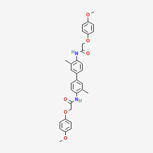 molecular formula C32H32N2O6 B4083281 N,N'-(3,3'-dimethyl-4,4'-biphenyldiyl)bis[2-(4-methoxyphenoxy)acetamide] 