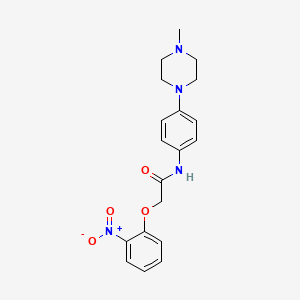 molecular formula C19H22N4O4 B4083313 N-[4-(4-methyl-1-piperazinyl)phenyl]-2-(2-nitrophenoxy)acetamide 