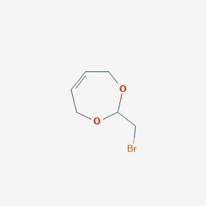 molecular formula C6H9BrO2 B040834 2-(Bromomethyl)-4,7-dihydro-2H-1,3-dioxepine CAS No. 117381-06-3
