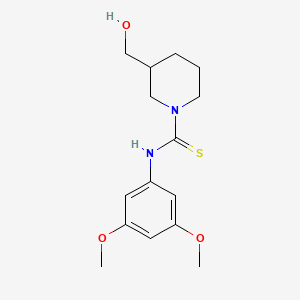 molecular formula C15H22N2O3S B4083411 N-(3,5-dimethoxyphenyl)-3-(hydroxymethyl)-1-piperidinecarbothioamide 