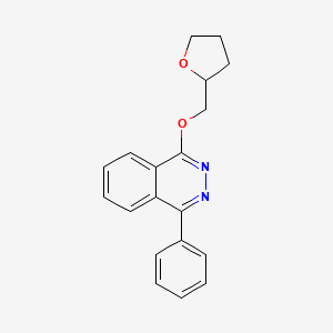 molecular formula C19H18N2O2 B4083477 1-phenyl-4-(tetrahydro-2-furanylmethoxy)phthalazine 