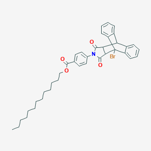 Tridecyl 4-(1-bromo-16,18-dioxo-17-azapentacyclo[6.6.5.0~2,7~.0~9,14~.0~15,19~]nonadeca-2,4,6,9,11,13-hexaen-17-yl)benzoate (non-preferred name)