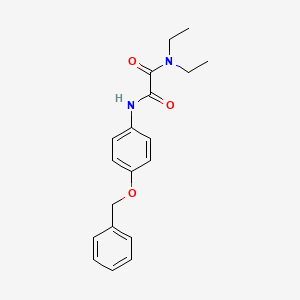 molecular formula C19H22N2O3 B4083508 N'-[4-(benzyloxy)phenyl]-N,N-diethylethanediamide 
