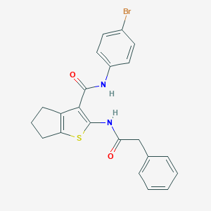 N-(4-bromophenyl)-2-[(phenylacetyl)amino]-5,6-dihydro-4H-cyclopenta[b]thiophene-3-carboxamide