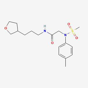 2-[(4-methylphenyl)(methylsulfonyl)amino]-N-[3-(tetrahydrofuran-3-yl)propyl]acetamide