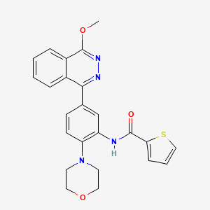 molecular formula C24H22N4O3S B4083633 N-[5-(4-methoxy-1-phthalazinyl)-2-(4-morpholinyl)phenyl]-2-thiophenecarboxamide 
