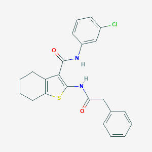 N-(3-chlorophenyl)-2-[(phenylacetyl)amino]-4,5,6,7-tetrahydro-1-benzothiophene-3-carboxamide