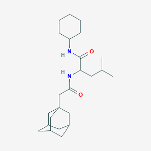 molecular formula C24H40N2O2 B4083701 N~2~-(1-adamantylacetyl)-N~1~-cyclohexylleucinamide 